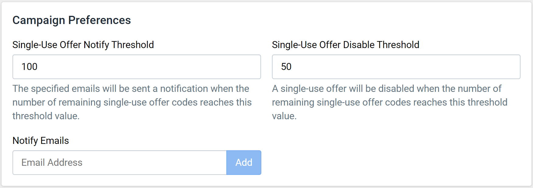 Figure 6: Offer Preferences