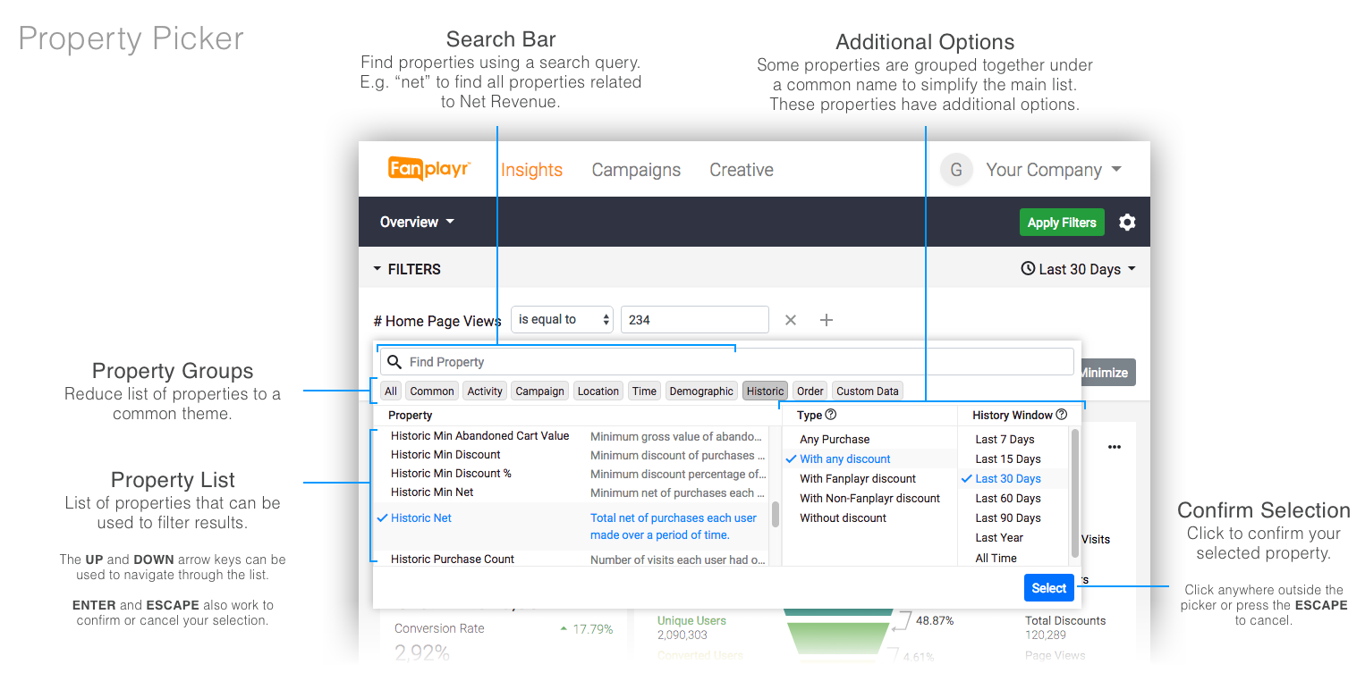 Figure: Property Picker