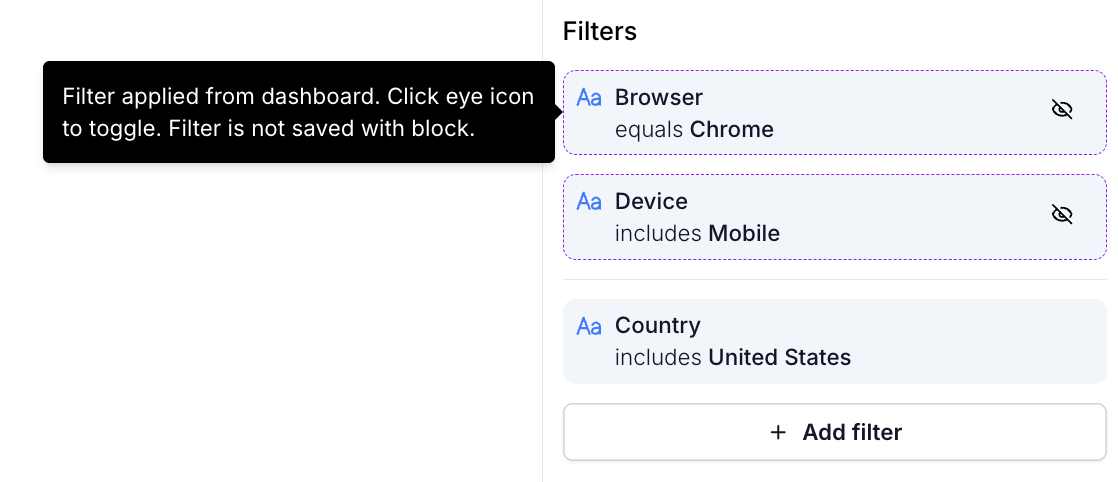 Dashboard Filter Inheritance