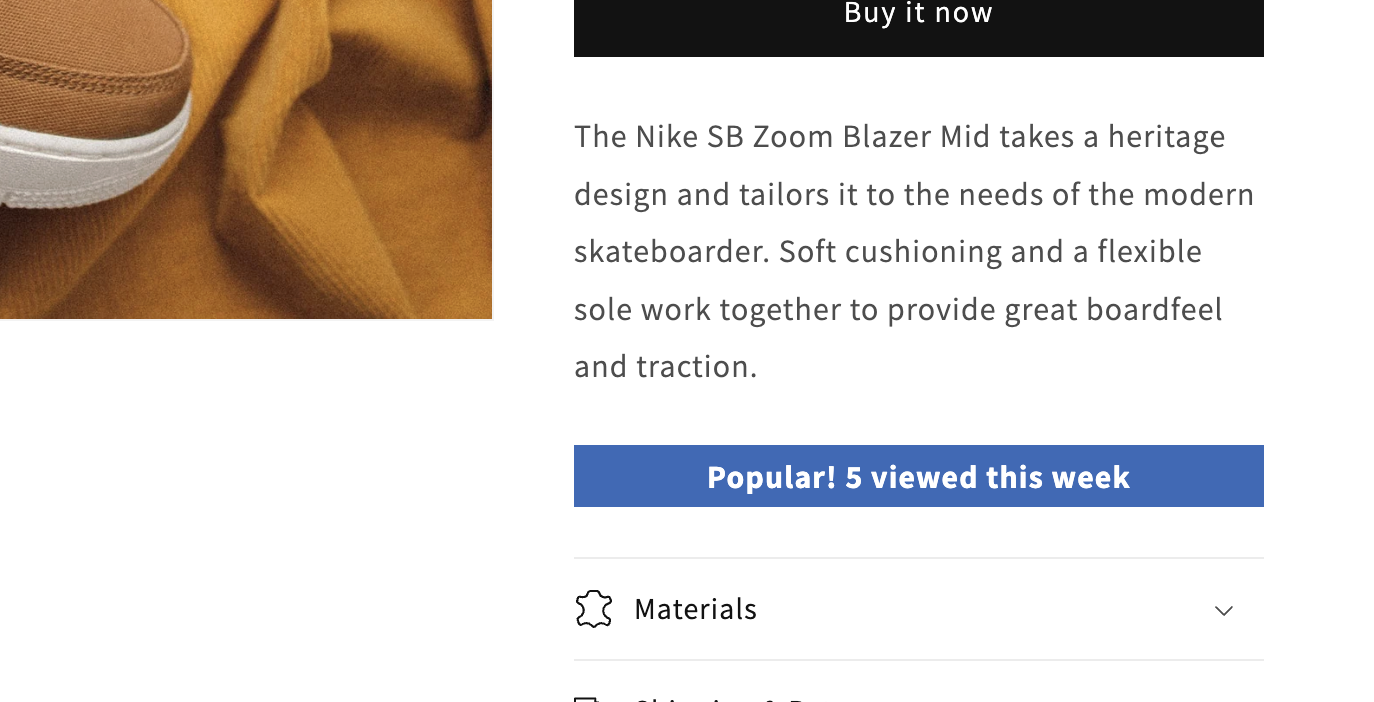 Product Activity Widget