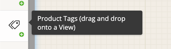 The product tags component icon